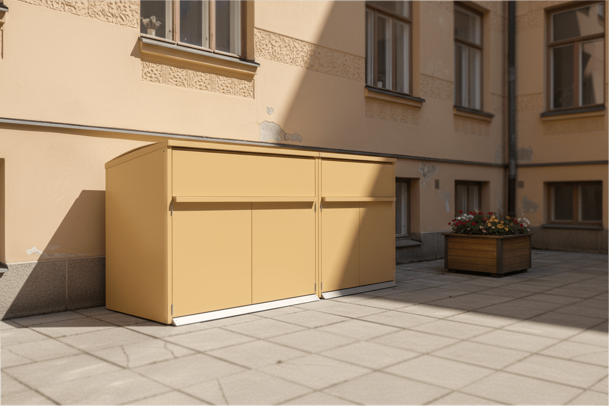 Jätepisteen suunnittelu kiinteistössä/taloyhtiössä – vaatimukset, mitoitus ja paloturvallisuus - Lehtovuori