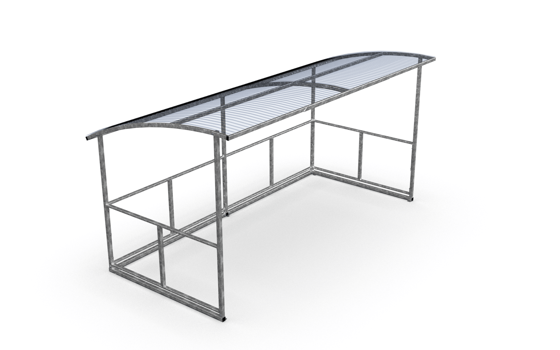 Pyöräkatos Basic, 4,7 m, pinta-asennus
