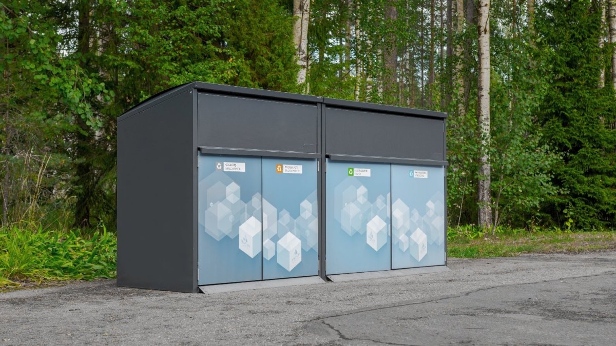 Jäteastiasuoja Modul 1 Paloturva - Lehtovuori