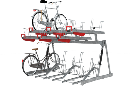 Kaksikerroksinen pyöräteline Velopa - Lehtovuori