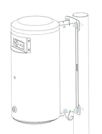 Paristonkeräysastia, punainen RAL 3020 - Lehtovuori