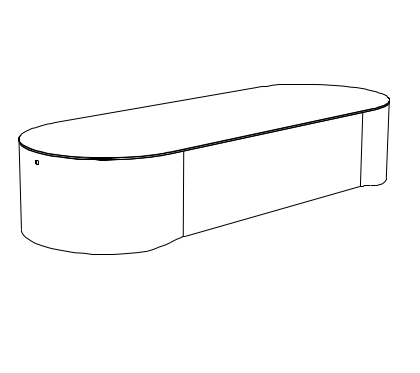 Penkki mmcité Urban Island UIS240 UIS240 - 002000 - ral1000 - Lehtovuori