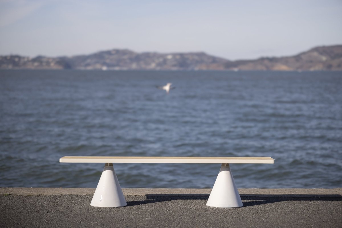 Puistonpenkki mmcité Conics CON111t CON111 - 202001 - ral1000 - 1 - Lehtovuori