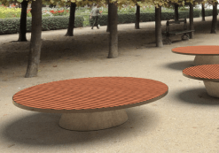 Puistonpenkki mmcité Conics CON311t CON311 - 202001 - ral1000 - 1 - Lehtovuori