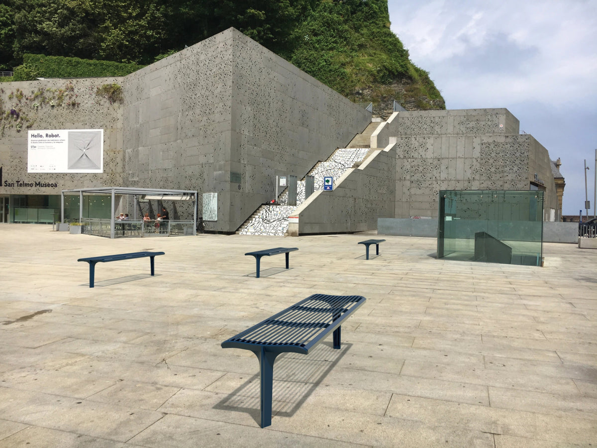 Puistonpenkki mmcité Emau Solo EMS211 EMS211 - 002000 - ral1000 - Lehtovuori