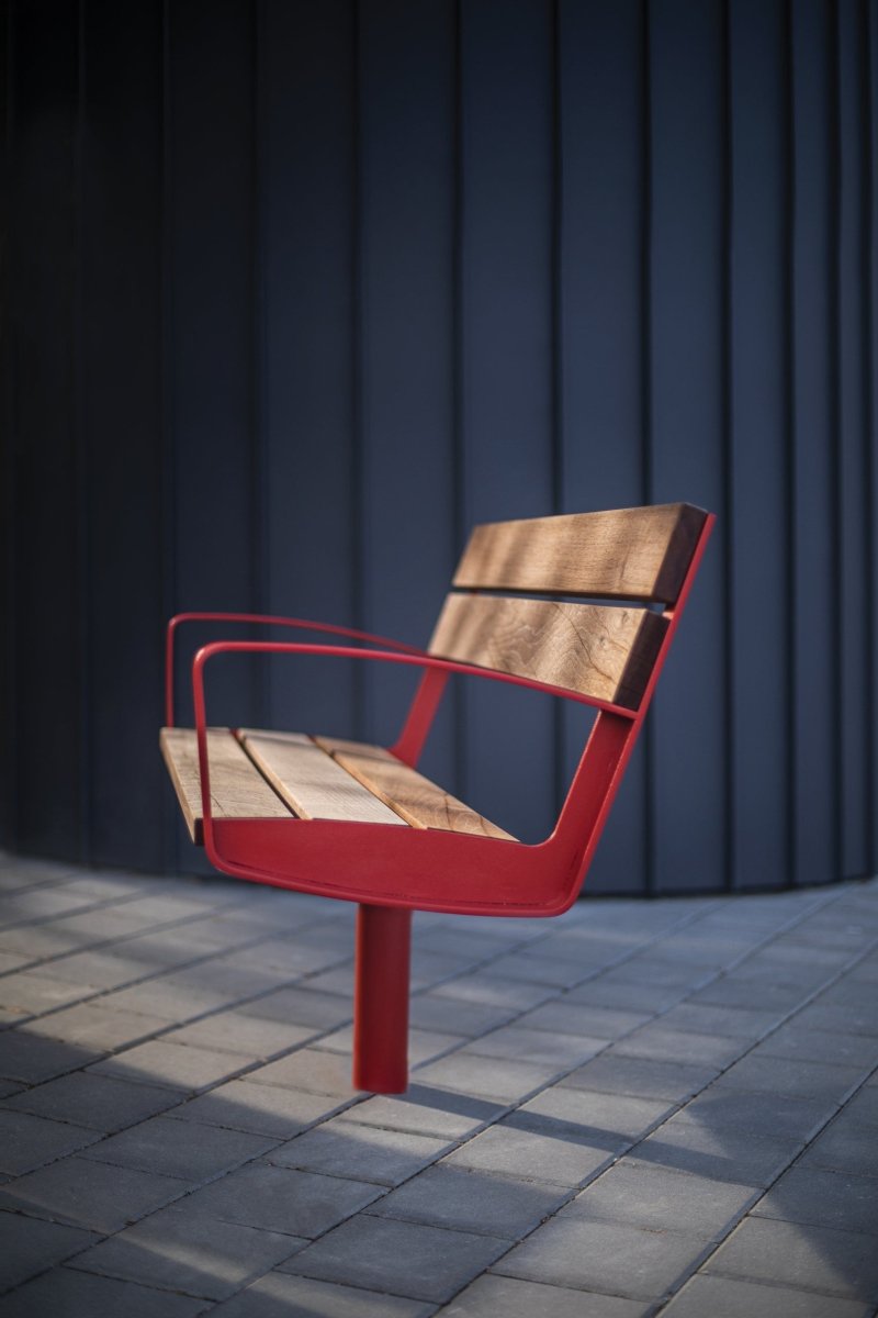 Puistonpenkki mmcité Intervera LVR - R158t LVR - R158 - 202000 - ral1000 - Lehtovuori