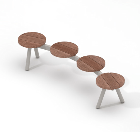 Puistonpenkki mmcité Morse MRE2101t MRE2101 - 202000 - ral1000 - Lehtovuori