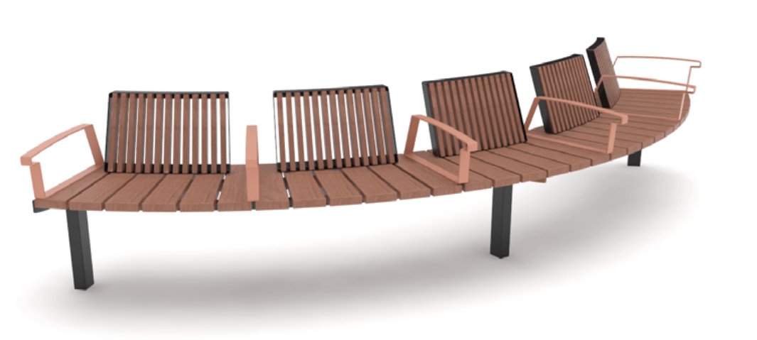 Puistonpenkki mmcité Vera Solo LVS675 - e - t LVS675 - e - 202000 - ral1000 - Lehtovuori