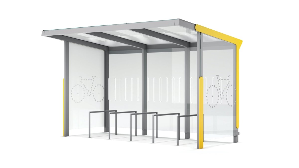 Pyöräkatos mmcité Aureo Velo AE - V310 - 02 - SS AE-V310-SS-202400-ral1000 - Lehtovuori