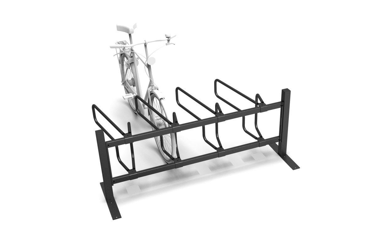 Pyöräteline CubiQ Standard 1 - puol 4pp, välitys 500 mm, pinta - asennus - Lehtovuori