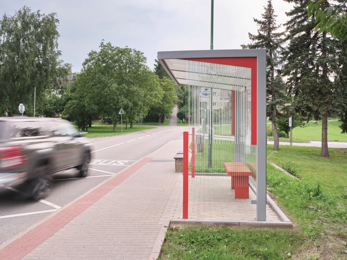 Pysäkkikatos mmcité Nubo NUB310a - SS NUB310a - SS - 202500 - ral1000 - Lehtovuori