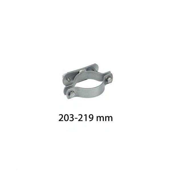 Roska-astian pylväskiinnitin, 203-219 mm, rst