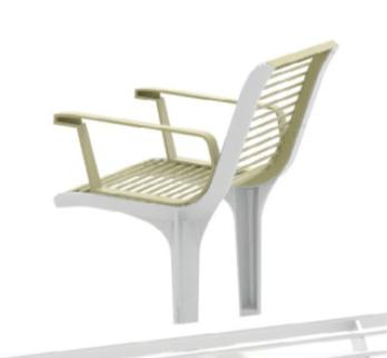 Tuoli mmcité Emau Solo EMS457 EMS457 - 002000 - ral1000 - Lehtovuori