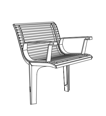 Tuoli mmcité Emau Solo EMS457 EMS457 - 002000 - ral1000 - Lehtovuori