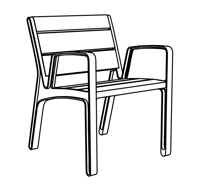 Tuoli mmcité Miela LME157t LME157 - 202000 - Lehtovuori