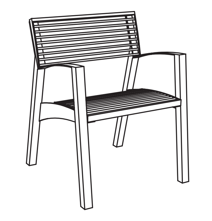 Tuoli mmcité Vera LV257 LV257 - 002000 - ral1000 - Lehtovuori